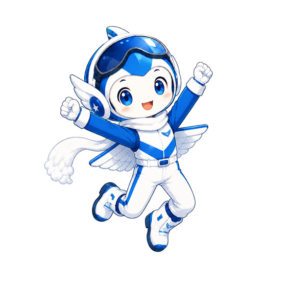 航空祭のアクセスを案内するパル
