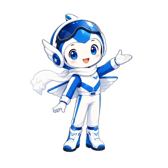 航空祭情報サイトを案内するパル